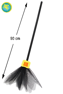 SCOPA STREGA NERA CON FIBBIA